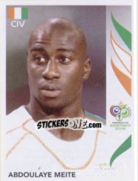 Sticker Abdoulaye Meite - FIFA World Cup Germany 2006 - Panini