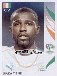 Figurina Siaka Tiene - FIFA World Cup Germany 2006 - Panini