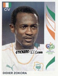 Sticker Didier Zokora - FIFA World Cup Germany 2006 - Panini