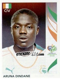 Figurina Aruna Dindane - FIFA World Cup Germany 2006 - Panini