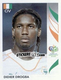 Sticker Didier Drogba - FIFA World Cup Germany 2006 - Panini