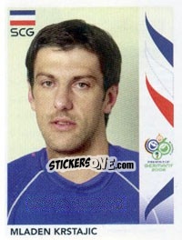 Sticker Mladen Krstajic - FIFA World Cup Germany 2006 - Panini