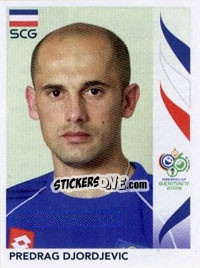 Figurina Predrag Djordjevic - FIFA World Cup Germany 2006 - Panini