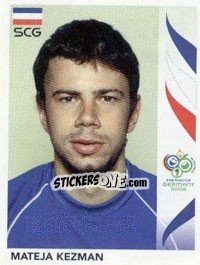 Cromo Mateja Kezman - FIFA World Cup Germany 2006 - Panini