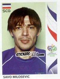 Cromo Savo Milosevic - FIFA World Cup Germany 2006 - Panini