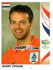 Sticker Barry Opdam - FIFA World Cup Germany 2006 - Panini