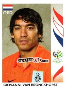 Cromo Giovanni Van Bronckhorst - FIFA World Cup Germany 2006 - Panini