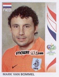 Sticker Mark Van Bommel - FIFA World Cup Germany 2006 - Panini