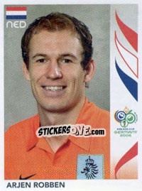 Sticker Arjen Robben - FIFA World Cup Germany 2006 n. 240 - Panini