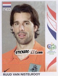 Sticker Ruud Van Nistelrooy - FIFA World Cup Germany 2006 - Panini