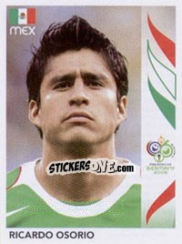 Sticker Ricardo Osorio - FIFA World Cup Germany 2006 n. 255 - Panini