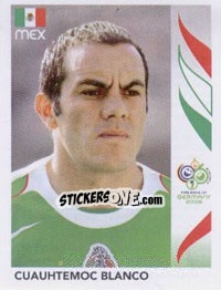 Sticker Cuauhtemoc Blanco - FIFA World Cup Germany 2006 - Panini