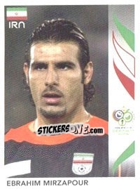 Sticker Ebrahim Mirzapour - FIFA World Cup Germany 2006 - Panini