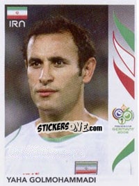 Sticker Yaha Golmohammadi - FIFA World Cup Germany 2006 - Panini