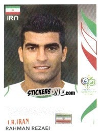 Cromo Rahman Rezaei - FIFA World Cup Germany 2006 - Panini