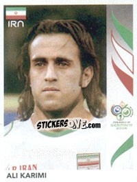 Cromo Ali Karimi - FIFA World Cup Germany 2006 - Panini