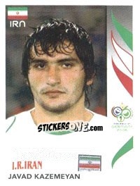 Sticker Javad Kazemeyan - FIFA World Cup Germany 2006 - Panini