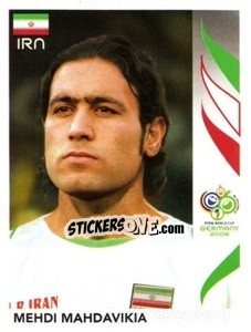 Cromo Mehdi Mahdavikia - FIFA World Cup Germany 2006 - Panini