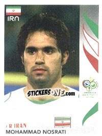 Cromo Mohammad Nosrati - FIFA World Cup Germany 2006 - Panini