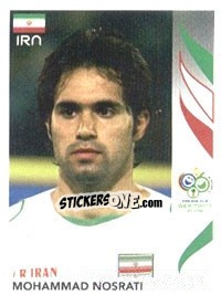 Sticker Mohammad Nosrati - FIFA World Cup Germany 2006 n. 276 - Panini