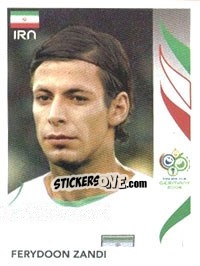 Sticker Ferydoon Zandi - FIFA World Cup Germany 2006 n. 277 - Panini
