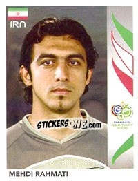Cromo Mehdi Rahmati - FIFA World Cup Germany 2006 - Panini
