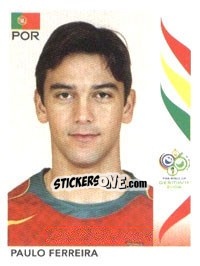 Sticker Paulo Ferreira - FIFA World Cup Germany 2006 - Panini