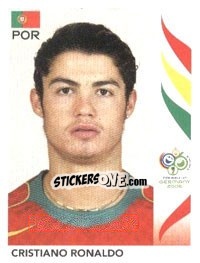 Sticker Cristiano Ronaldo - FIFA World Cup Germany 2006 n. 298 - Panini