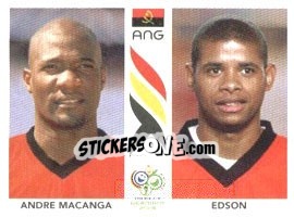 Sticker Andre Macanga / Edson - FIFA World Cup Germany 2006 - Panini