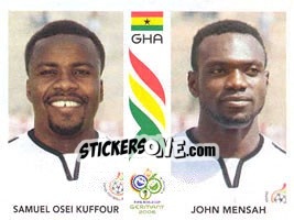 Sticker Samuel Osei Kuffour / john Mensah - FIFA World Cup Germany 2006 - Panini