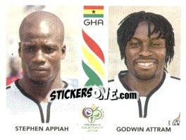 Figurina Stephen Appiah / Godwin Attram - FIFA World Cup Germany 2006 - Panini