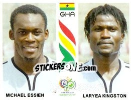 Cromo Michael Essien / Laryea Kingston - FIFA World Cup Germany 2006 - Panini