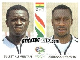 Cromo Sulley Ali Muntari / Abubakari Yakubu - FIFA World Cup Germany 2006 - Panini