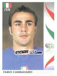 Sticker Fabio Cannavaro - FIFA World Cup Germany 2006 - Panini
