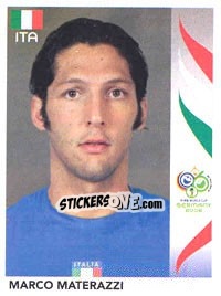 Cromo Marco Materazzi - FIFA World Cup Germany 2006 - Panini