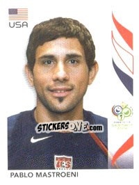 Sticker Pablo Mastroeni - FIFA World Cup Germany 2006 - Panini