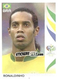 Sticker Ronaldinho - FIFA World Cup Germany 2006 n. 393 - Panini