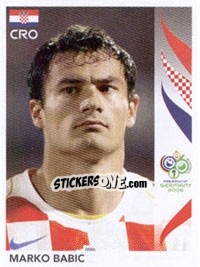 Sticker Marko Babic - FIFA World Cup Germany 2006 - Panini