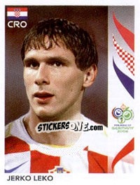 Sticker Jerko Leko - FIFA World Cup Germany 2006 - Panini