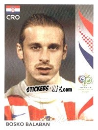 Sticker Bosko Balaban - FIFA World Cup Germany 2006 - Panini