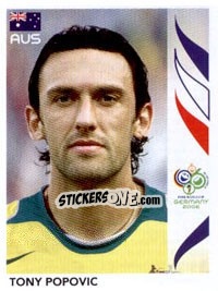 Cromo Tony Popovic - FIFA World Cup Germany 2006 - Panini