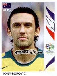 Figurina Tony Popovic - FIFA World Cup Germany 2006 - Panini