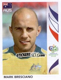 Sticker Mark Bresciano - FIFA World Cup Germany 2006 n. 424 - Panini