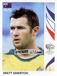Sticker Brett Emerton - FIFA World Cup Germany 2006 - Panini