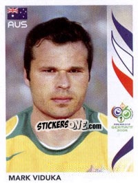 Sticker Mark Viduka - FIFA World Cup Germany 2006 - Panini