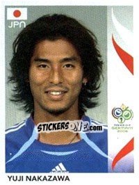 Sticker Yuji Nakazawa - FIFA World Cup Germany 2006 n. 440 - Panini