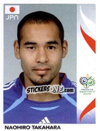 Sticker Naohiro Takahara - FIFA World Cup Germany 2006 n. 451 - Panini