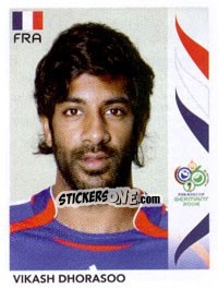 Figurina Vikash Dhorasoo - FIFA World Cup Germany 2006 - Panini