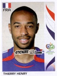 Sticker Thierry Henry - FIFA World Cup Germany 2006 - Panini