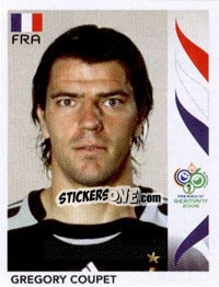 Figurina Gregory Coupet - FIFA World Cup Germany 2006 - Panini